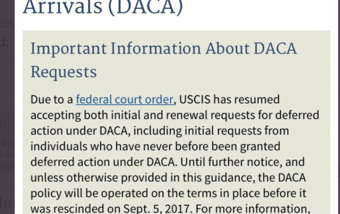 USCIS Accepting DACA Applications
