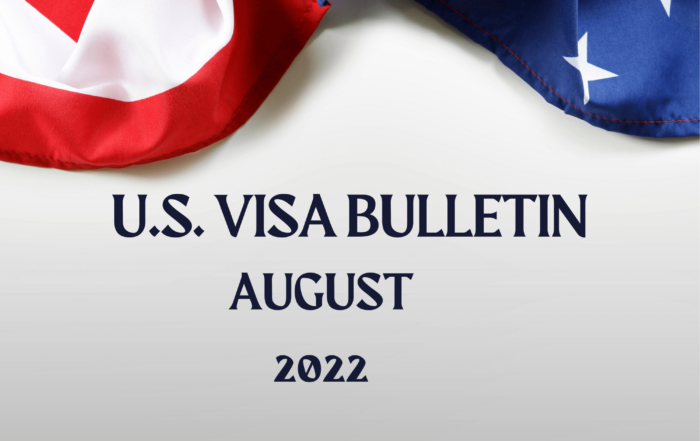 U.S Visa Bulletin August 2022