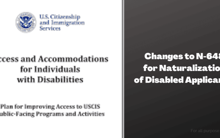 USCIS Form and Policy Updates