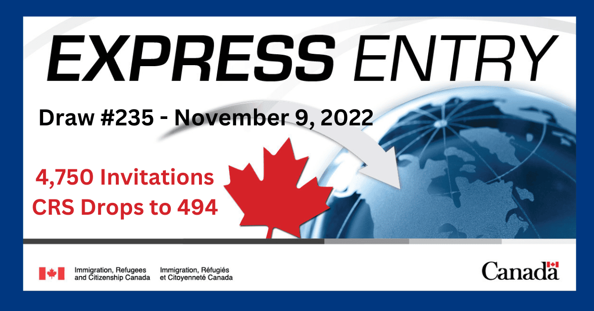 Canada Express Entry Draw #235