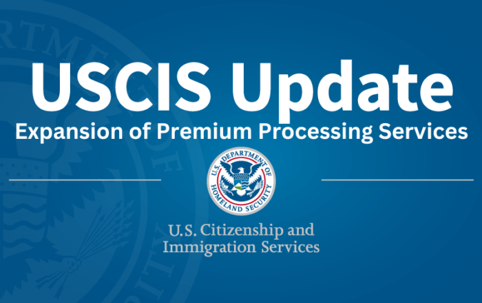 U.S Premium Processing Expansion
