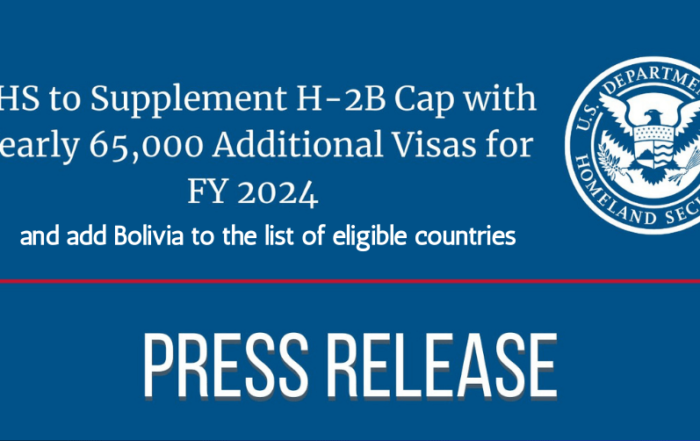 H-2 Non-Immigrant Visa Changes